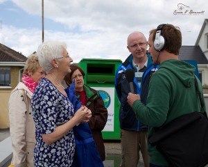John chats to Ballyheigue walkers.