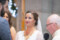 Close up of the bride with beautiful blue eyes gazing at her groom in St Marys Cathedral, Killarney.