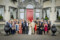 Large group picture of family at a wedding vow renewal at Ballyseede castle hotel, Tralee.